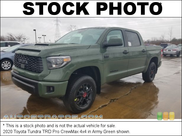 Stock photo for this 2020 Toyota Tundra CrewMax 4x4 5.7 Liter i-Force DOHC 32-Valve VVT-i V8 6 Speed ECT-i Automatic