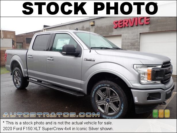 Stock photo for this 2020 Ford F150 XLT SuperCrew 4x4 3.5 Liter PFDI Twin-Turbocharged DOHC 24-Valve EcoBoost V6 10 Speed Automatic
