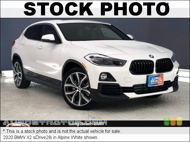 Stock photo for this 2020 BMW X2 sDrive28i 2.0 Liter DI TwinPower Turbocharged DOHC 16-Valve VVT 4 Cylinder 8 Speed Automatic