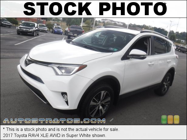 Stock photo for this 2017 Toyota RAV4 XLE AWD 2.5 Liter DOHC 16-Valve Dual VVT-i 4 Cylinder 6 Speed ECT-i Automatic