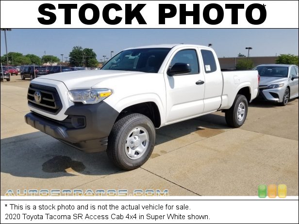 Stock photo for this 2021 Toyota Tacoma SR Access Cab 4x4 2.7 Liter DOHC 16-Valve Dual VVT-i 4 Cylinder 6 Speed Automatic