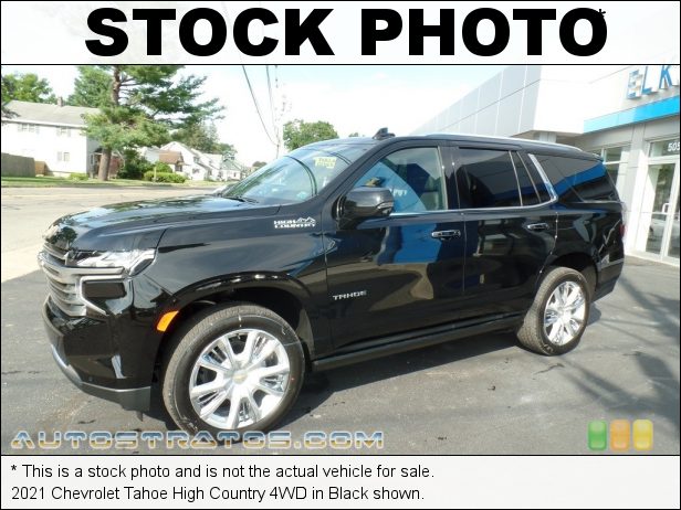 Stock photo for this 2021 Chevrolet Tahoe High Country 4WD 6.2 Liter DI OHV 16-Valve EcoTech3 VVT V8 10 Speed Automatic