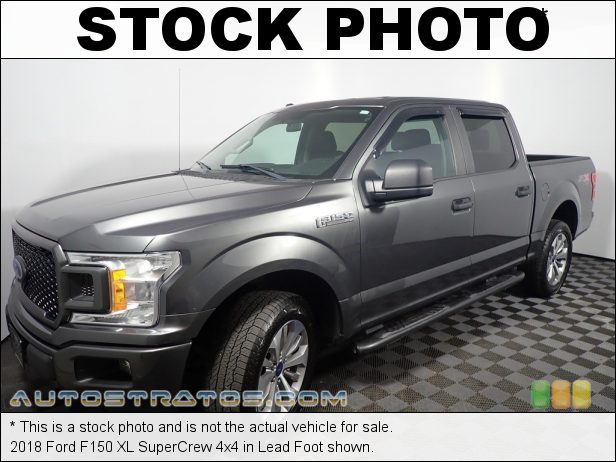 Stock photo for this 2018 Ford F150 SuperCrew 4x4 2.7 Liter DI Twin-Turbocharged DOHC 24-Valve EcoBoost V6 10 Speed Automatic
