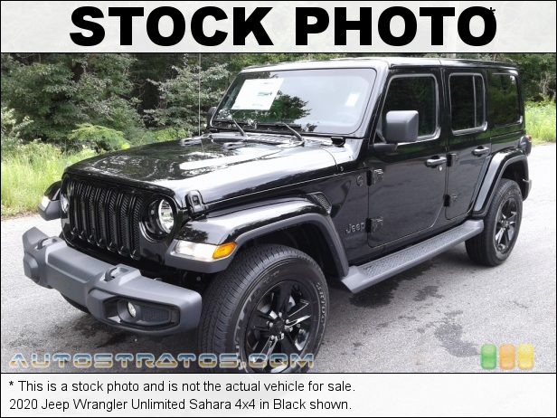 Stock photo for this 2020 Jeep Wrangler Unlimited 4x4 3.6 Liter DOHC 24-Valve VVT V6 8 Speed Automatic
