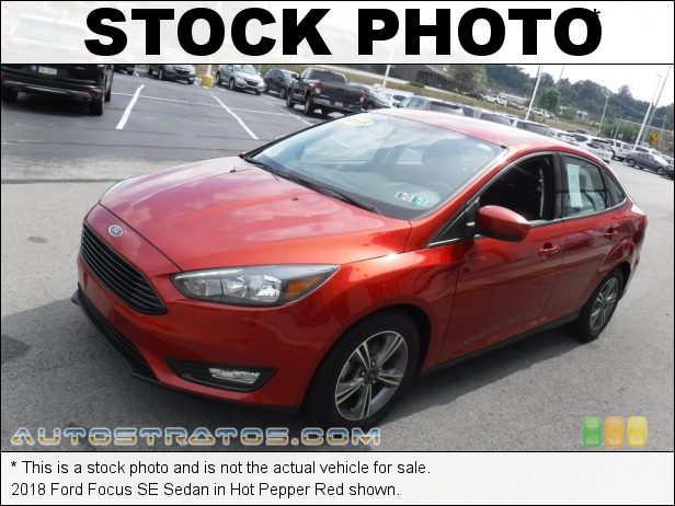 Stock photo for this 2018 Ford Focus SE Sedan 1.0 Liter DI EcoBoost Turbocharged DOHC 12-Valve Ti-VCT 3 Cylind 6 Speed Automatic