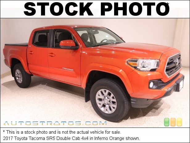 Stock photo for this 2017 Toyota Tacoma Cab 4x4 3.5 Liter DOHC 24-Valve VVT-iW V6 6 Speed ECT-i Automatic