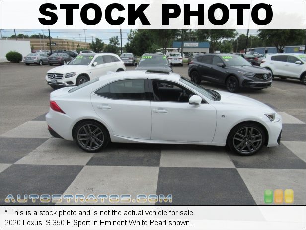 Stock photo for this 2020 Lexus IS 350 F Sport 3.5 Liter DOHC 24-Valve VVT-i V6 8 Speed Automatic