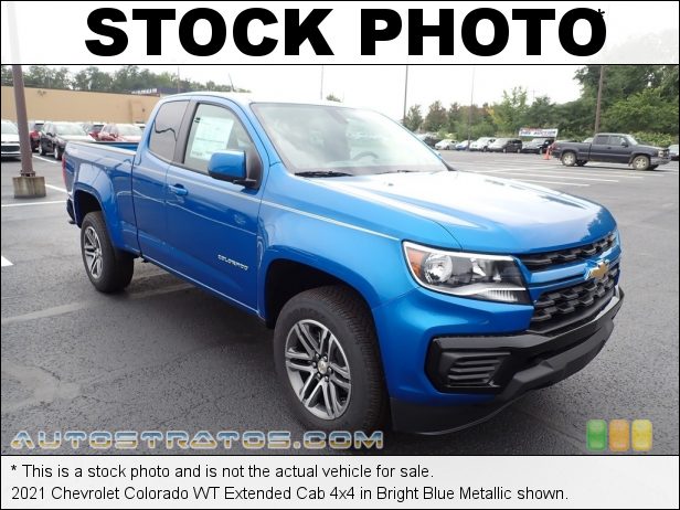 Stock photo for this 2021 Chevrolet Colorado WT Extended Cab 4x4 2.5 Liter DOHC 16-Valve VVT Ecotec 4 Cylinder 6 Speed Automatic
