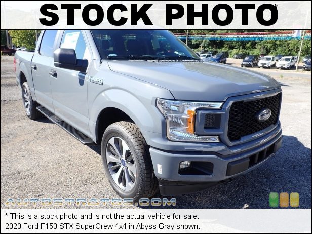 Stock photo for this 2020 Ford F150 SuperCrew 4x4 2.7 Liter DI Twin-Turbocharged DOHC 24-Valve EcoBoost V6 10 Speed Automatic
