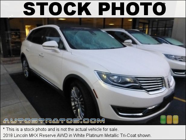 Stock photo for this 2018 Lincoln MKX Reserve AWD 3.7 Liter DOHC 24-Valve Ti-VCT V6 6 Speed Automatic