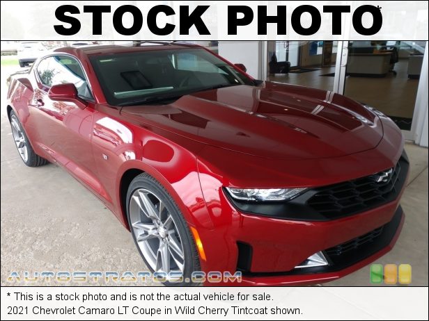 Stock photo for this 2021 Chevrolet Camaro LT Coupe 3.6 Liter DI DOHC 24-Valve VVT V6 8 Speed Automatic