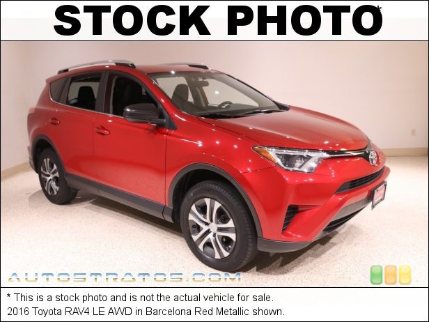 Stock photo for this 2016 Toyota RAV4 LE AWD 2.5 Liter DOHC 16-Valve Dual VVT-i 4 Cylinder 6 Speed ECT-i Automatic