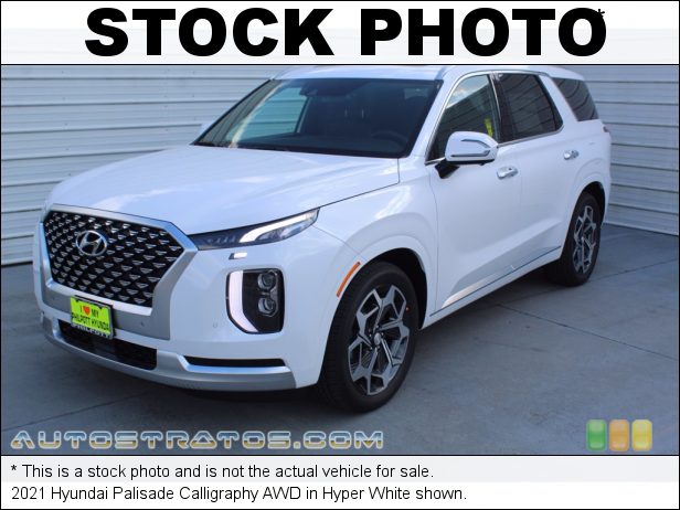 Stock photo for this 2021 Hyundai Palisade Calligraphy AWD 3.8 Liter DOHC 24-Valve D-CVVT V6 8 Speed Automatic