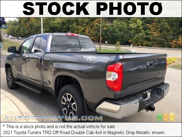 Stock photo for this 2021 Toyota Tundra Double Cab 4x4 5.7 Liter i-Force DOHC 32-Valve VVT-i V8 6 Speed ECT-i Automatic