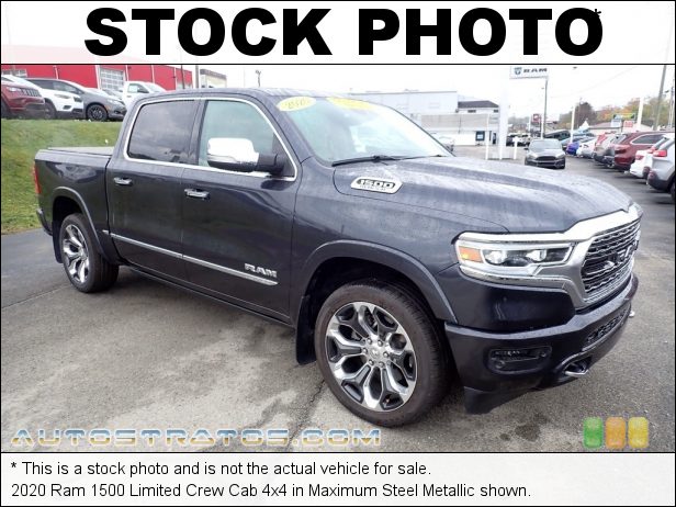 Stock photo for this 2020 Ram 1500 Limited Crew Cab 4x4 5.7 Liter OHV HEMI 16-Valve VVT MDS V8 8 Speed Automatic
