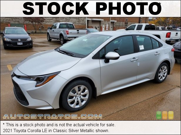 Stock photo for this 2021 Toyota Corolla LE 1.8 Liter DOHC 16-Valve VVT-i 4 Cylinder CVT Automatic