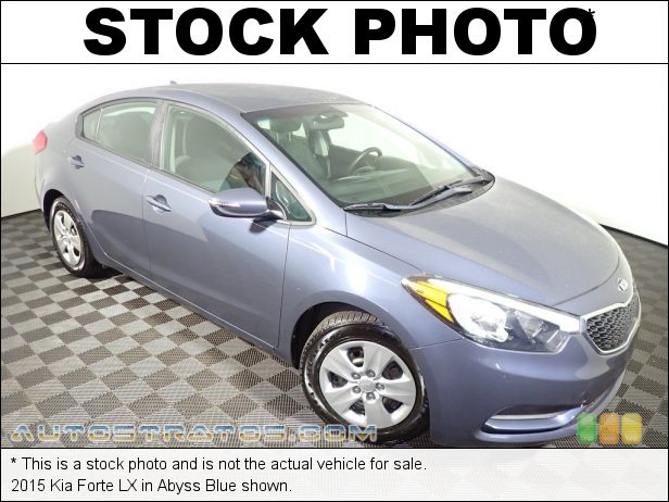 Stock photo for this 2015 Kia Forte LX 1.8 Liter DOHC 16-Valve CVVT 4 Cylinder 6 Speed Sportmatic Automatic