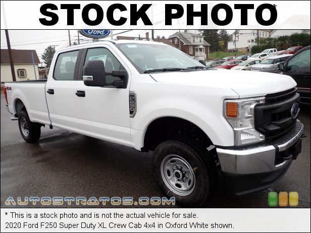 Stock photo for this 2020 Ford F250 Super Duty Crew Cab 4x4 6.2 Liter SOHC 16-Valve Flex-Fuel V8 6 Speed Automatic