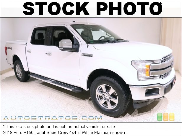 Stock photo for this 2018 Ford F150 SuperCrew 2.7 Liter DI Twin-Turbocharged DOHC 24-Valve EcoBoost V6 10 Speed Automatic