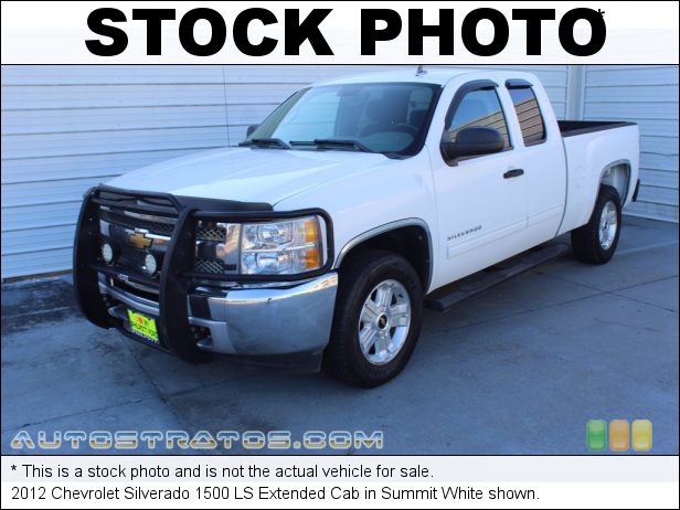 Stock photo for this 2012 Chevrolet Silverado 1500 LS Extended Cab 4.8 Liter OHV 16-Valve VVT Flex-Fuel V8 4 Speed Automatic