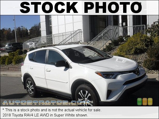 Stock photo for this 2018 Toyota RAV4 LE AWD 2.5 Liter DOHC 16-Valve Dual VVT-i 4 Cylinder 6 Speed ECT-i Automatic