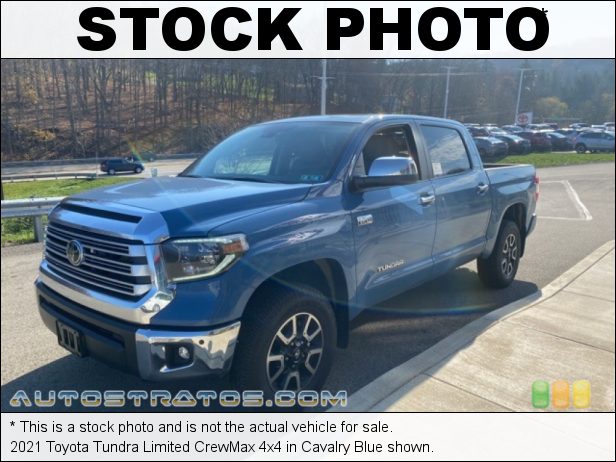 Stock photo for this 2021 Toyota Tundra Limited CrewMax 4x4 5.7 Liter i-Force DOHC 32-Valve VVT-i V8 6 Speed ECT-i Automatic