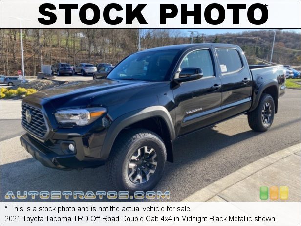 Stock photo for this 2021 Toyota Tacoma Double Cab 4x4 3.5 Liter DOHC 24-Valve Dual VVT-i V6 6 Speed Manual