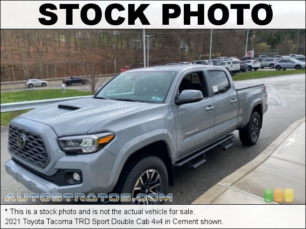 Stock photo for this 2021 Toyota Tacoma TRD Double Cab 4x4 3.5 Liter DOHC 24-Valve Dual VVT-i V6 6 Speed Automatic