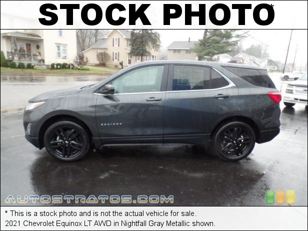 Stock photo for this 2021 Chevrolet Equinox LT AWD 1.5 Liter Turbocharged DOHC 16-Valve VVT 4 Cylinder 6 Speed Automatic