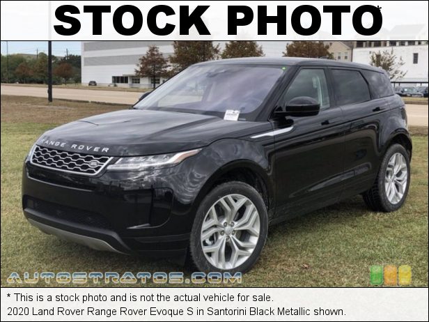 Stock photo for this 2020 Land Rover Range Rover Evoque S 2.0 Liter Turbocharged DOHC 16-Valve VVT 4 Cylinder 9 Speed Automatic