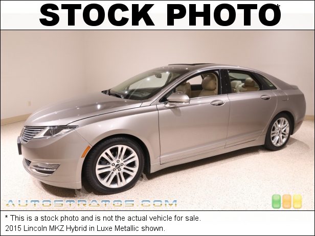 Stock photo for this 2015 Lincoln MKZ Hybrid 2.0 Liter Atkinson-Cycle DOHC 16-Valve iVCT 4 Cylinder Gasoline/ e-CVT Automatic