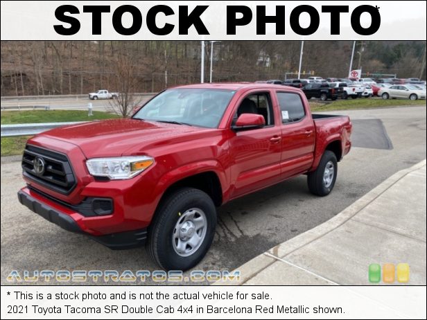 Stock photo for this 2021 Toyota Tacoma SR Double Cab 4x4 3.5 Liter DOHC 24-Valve Dual VVT-i V6 6 Speed Automatic