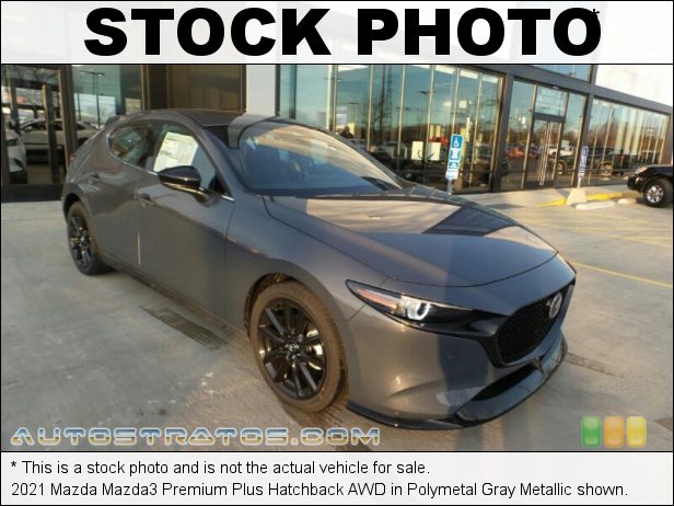 Stock photo for this 2021 Mazda Mazda3 2.5 S Sedan 2.5 Liter SKYACTIV-G DOHC 16-Valve VVT 4 Cylinder 6 Speed Automatic