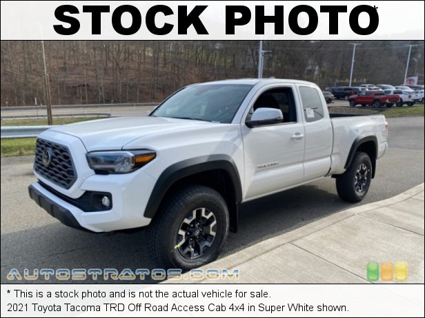 Stock photo for this 2021 Toyota Tacoma Access Cab 2.7 Liter DOHC 16-Valve Dual VVT-i 4 Cylinder 6 Speed Automatic