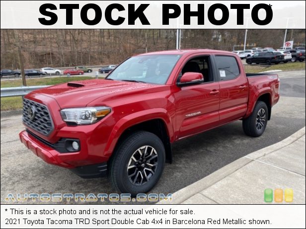 Stock photo for this 2021 Toyota Tacoma Cab 4x4 3.5 Liter DOHC 24-Valve Dual VVT-i V6 6 Speed Automatic