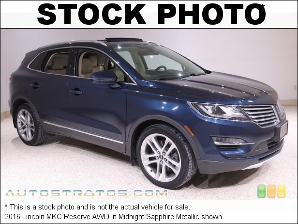 Stock photo for this 2016 Lincoln MKC Reserve AWD 2.0 Liter Turbocharged DOHC 16-Valve EcoBoost 4 Cylinder 6 Speed Automatic