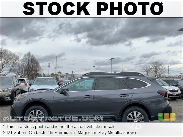 Stock photo for this 2022 Subaru Outback 2.5i Premium 2.5 Liter DOHC 16-Valve VVT Flat 4 Cylinder Lineartronic CVT Automatic
