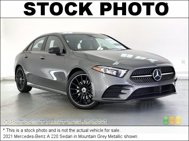 Stock photo for this 2021 Mercedes-Benz A 220 Sedan 2.0 Liter Turbocharged DOHC 16-Valve VVT 4 Cylinder 7 Speed DCT Automatic