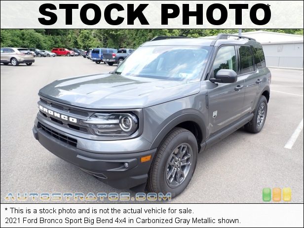 Stock photo for this 2021 Ford Bronco Sport Big Bend 4x4 1.5 Liter Turbocharged DOHC 12-Valve Ti-VCT EcoBoost 3 Cylinder 8 Speed Automatic
