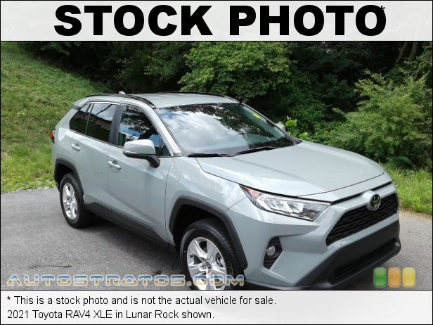 Stock photo for this 2021 Toyota RAV4 XLE 2.5 Liter DOHC 16-Valve Dual VVT-i 4 Cylinder 8 Speed ECT-i Automatic