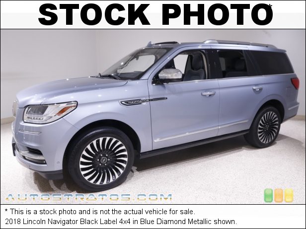 Stock photo for this 2019 Lincoln Navigator Black Label 4x4 3.5 Liter GTDI Twin-Turbocharged DOHC 24-Valve VVT V6 10 Speed Automatic
