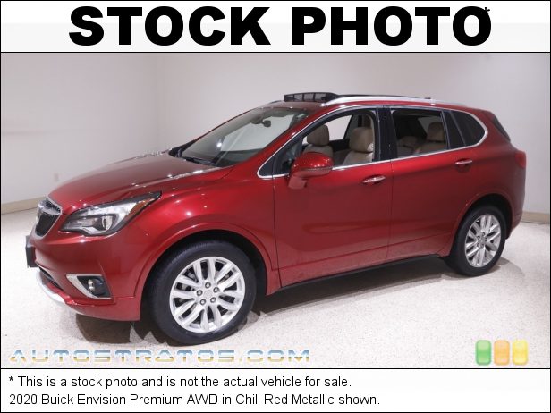 Stock photo for this 2020 Buick Envision Premium AWD 2.0 Liter Turbocharged DOHC 16-Valve VVT 4 Cylinder 9 Speed Automatic