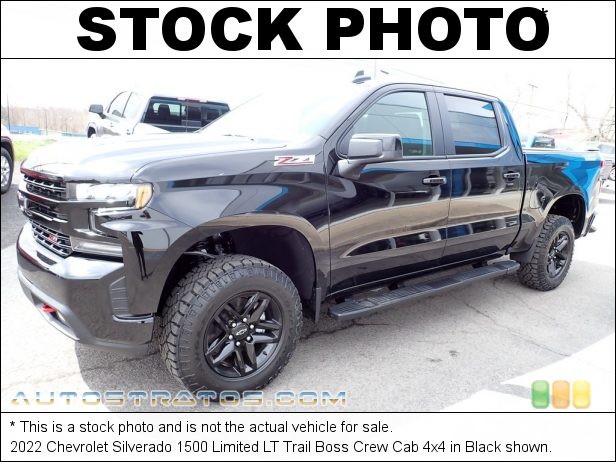 Stock photo for this 2022 Chevrolet Silverado 1500 Limited LT Trail Boss Crew Cab 4x4 6.2 Liter DI OHV 16-Valve VVT V8 10 Speed Automatic