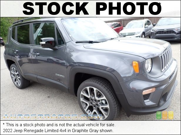 Stock photo for this 2023 Jeep Renegade Limited 4x4 1.3 Liter Turbocharged SOHC 16-Valve MultiAir VVT 4 Cylinder 9 Speed Automatic