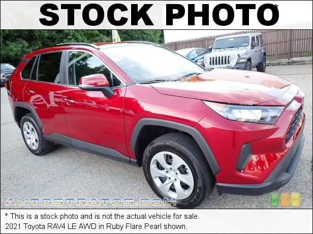 Stock photo for this 2021 Toyota RAV4 LE AWD 2.5 Liter DOHC 16-Valve Dual VVT-i 4 Cylinder 8 Speed ECT-i Automatic
