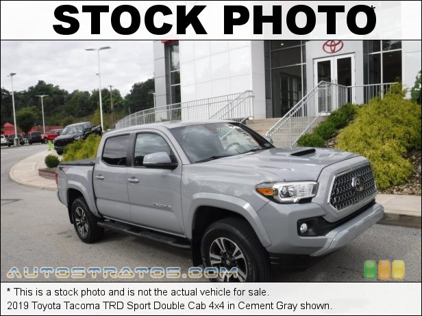 Stock photo for this 2019 Toyota Tacoma Double Cab 4x4 3.5 Liter DOHC 24-Valve VVT-i V6 6 Speed Automatic