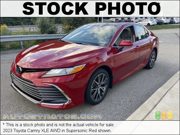 Stock photo for this 2023 Toyota Camry XLE AWD 2.5 Liter DOHC 16-Valve Dual VVT-i 4 Cylinder 8 Speed Automatic