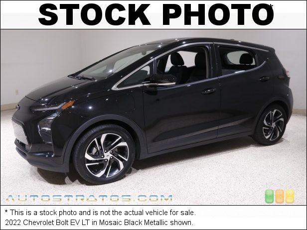 Stock photo for this 2023 Chevrolet Bolt EV LT 150 kW Electric Drive Unit 1 Speed Automatic