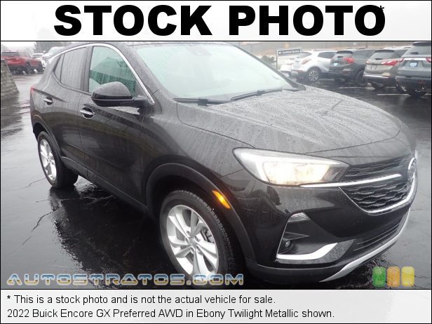 Stock photo for this 2020 Buick Encore GX Essence AWD 1.3 Liter Turbocharged DOHC 12-Valve VVT 3 Cylinder 9 Speed Automatic