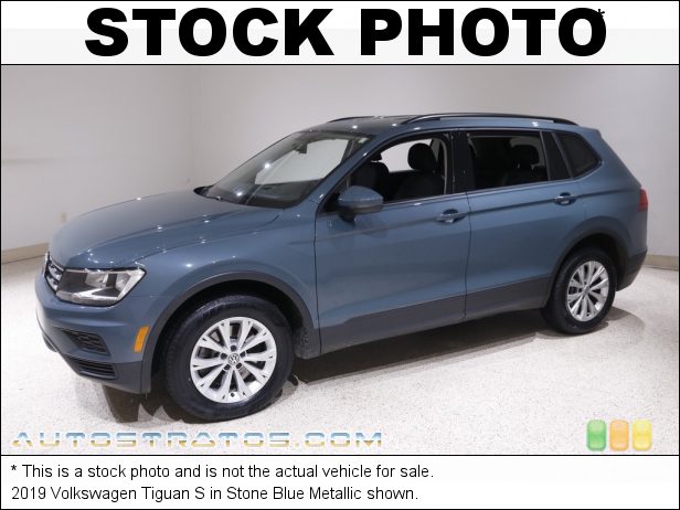 Stock photo for this 2019 Volkswagen Tiguan S 2.0 Liter TSI Turbcharged DOHC 16-Valve VVT 4 Cylinder 8 Speed Automatic
